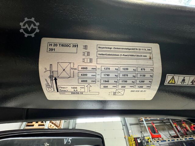 2020, UVV inspection valid until 06/2027, 15,584 operating hours Linde H 20T