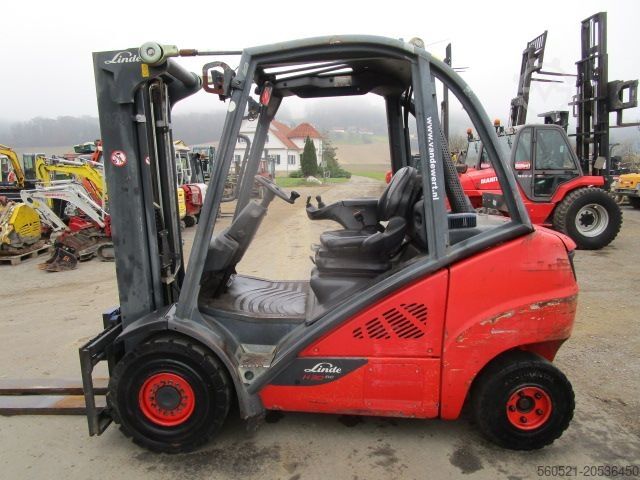 Dieselstapler Linde H30D-02 Triplex-Freihub 4,7m Hubhöhe + Seitenschie
