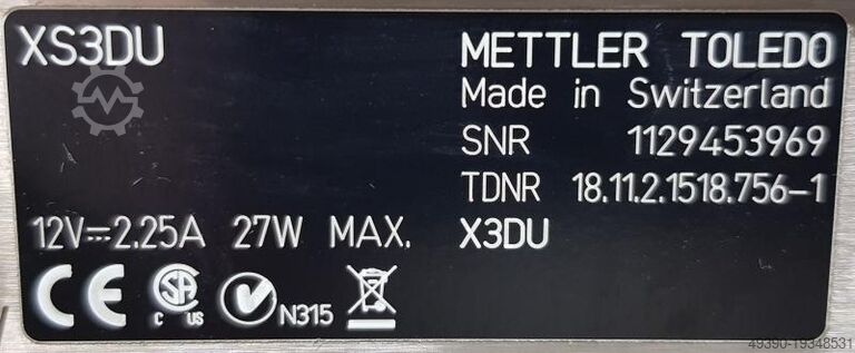 Micro balance, laboratory balance, precision balance, fine balance, scale, micro balance, micro bala METTLER TOLEDO XS3DU