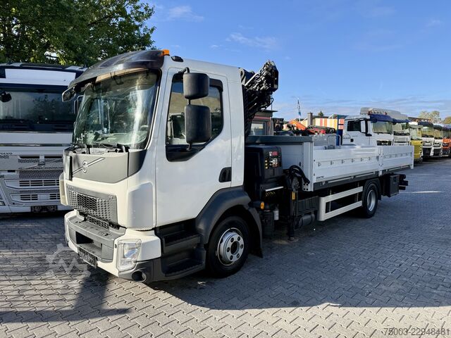 Flatbed truck Volvo FL 210 Kran Hiab X-HiDuo 082