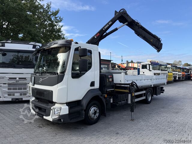 Flatbed truck Volvo FL 210 Kran Hiab X-HiDuo 082