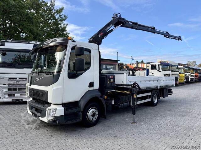 Flatbed truck Volvo FL 210 Kran Hiab X-HiDuo 082