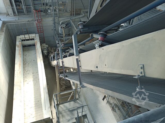 Steep belt conveyor Cover belt conveyor Kühne Förderband 650mm / 14200mm