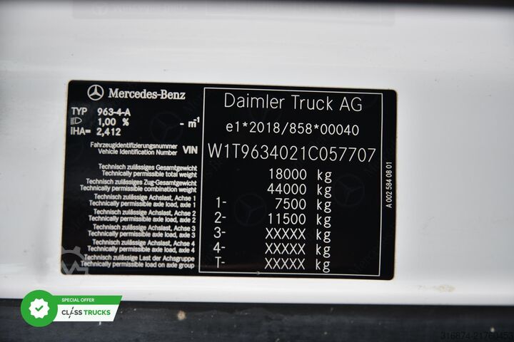 Standard tractor unit MERCEDES-BENZ Actros 5 1845 BigSpace