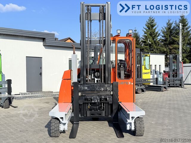 4-way forklift Hubtex DQ45G DUPLEX 5000 FORK-POSITIONER CABIN