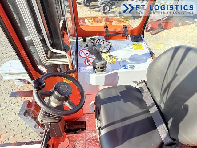 4-way forklift Hubtex DQ45G DUPLEX 5000 FORK-POSITIONER CABIN