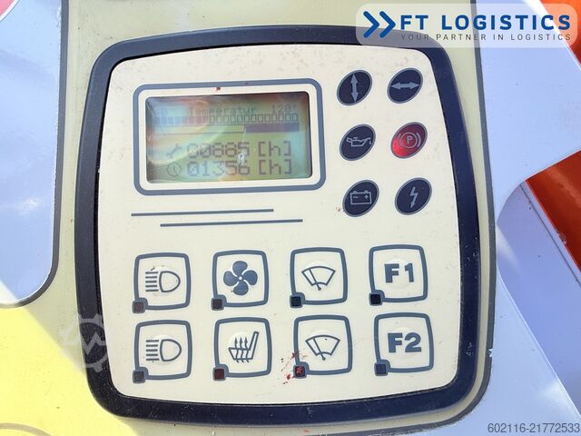 4-way forklift Hubtex DQ45G DUPLEX 5000 FORK-POSITIONER CABIN