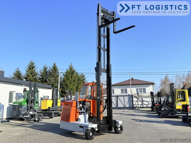 4-way forklift Hubtex DQ45G DUPLEX 5000 FORK-POSITIONER CABIN