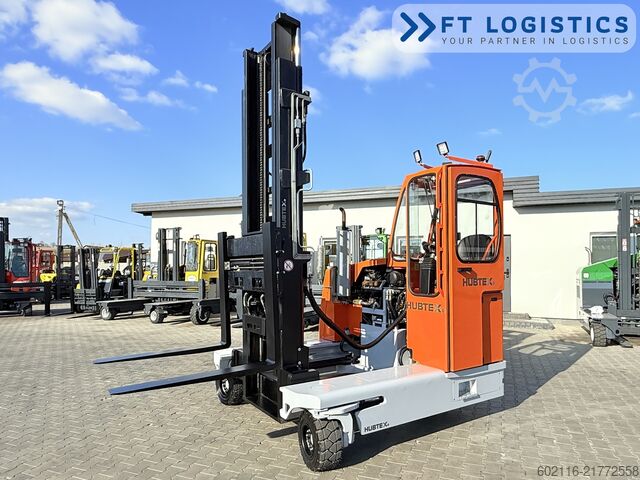 4-way forklift Hubtex DQ45G DUPLEX 5000 FORK-POSITIONER CABIN