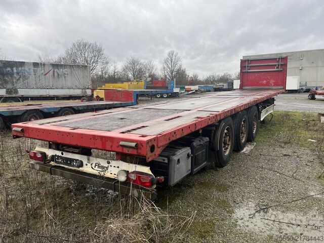 Open semitrailer Fliegl SDS350  3 Achs Sattelauflieger