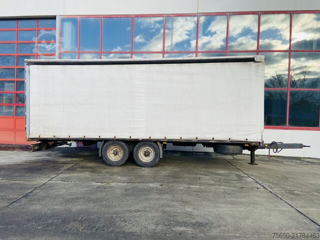 Open trailer with tarp Obermaier OS2-L105L  Tandemplanenanhänger