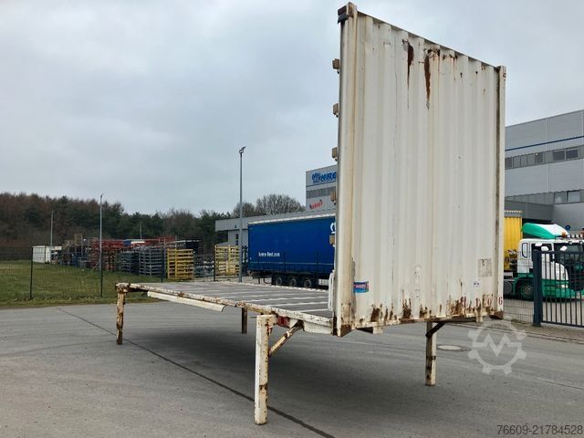 Swap body trailer KRONE Wechselbrücke Pritsche