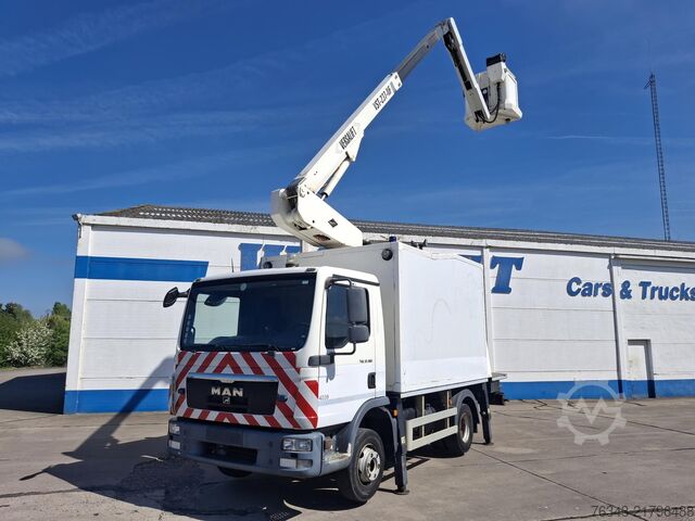 Telescopic and articulated boom lift MAN TGL 12.180 BB - EURO 5 - NACELLE 15 M