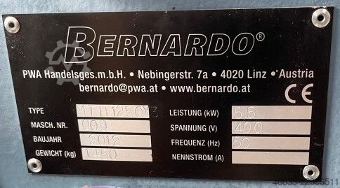 Motorized guillotine shear Bernardo MTH 1250 x 3