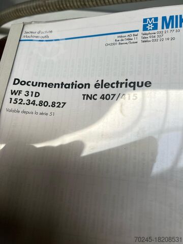 Fräsmaschine MIKRON WF31 D CNC WF 31 D CNC