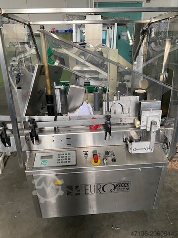 Capsule rolling or shrinking with labelling Albagnac EURO 2000