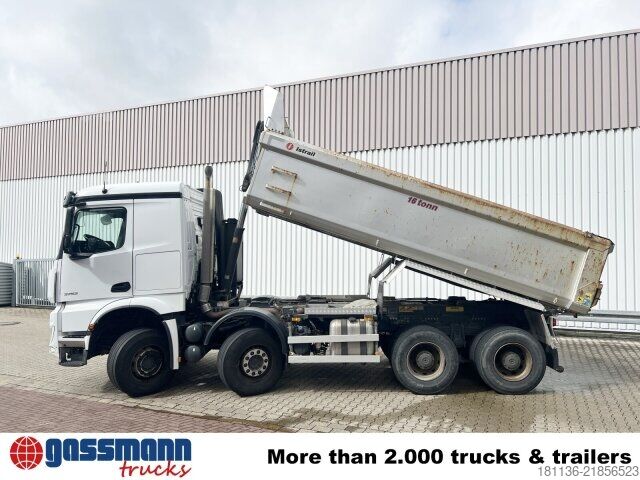 Special purpose truck Mercedes-Benz Arocs 3253 K 8x4/4, Retarder, Stahlmulde ca.