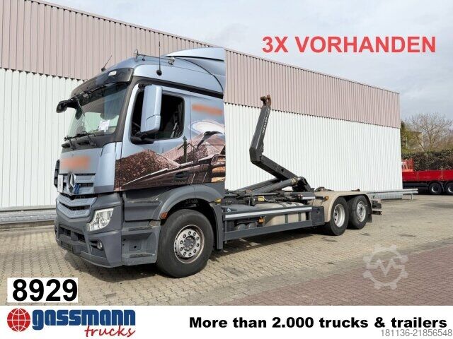 Roll-off tipper truck Mercedes-Benz Actros 2548 L 6x2, Liftachse, Retarder, Navi,