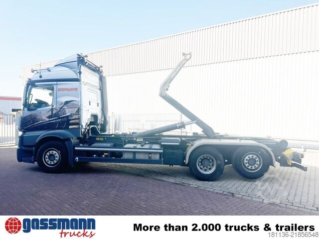 Roll-off tipper truck Mercedes-Benz Actros 2548 L 6x2, Liftachse, Retarder, Navi,