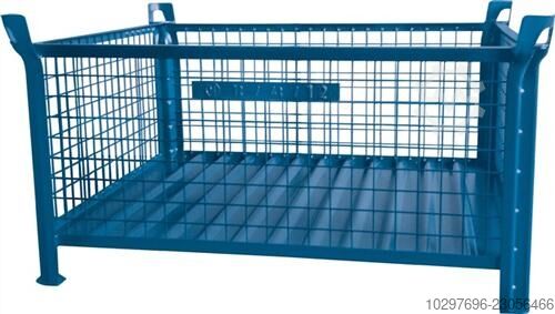 Wire mesh container with half drop gate – 1 piece  
