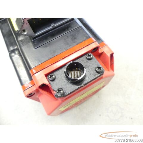 Control unit Fanuc A06B-0218-B200 AC Servo Motor SN: C148F2F0D mit A860-2000-T301 Pulsecoder