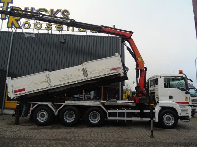 Crane truck MAN TGS 32.400 + PALFINGER PK23.001EH + HOOKSYSTEM ...