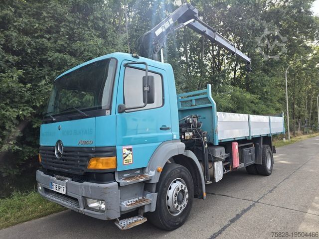 Tipper truck MERCEDES-BENZ Atego 1828 Kipper + Kran Hiab 102