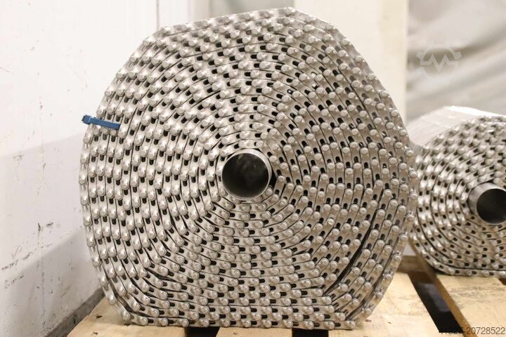 Förderbandgurt Gliedergurt Edelstahl 3 Rollen Costacurta VICO FLEX Breite 455 mm