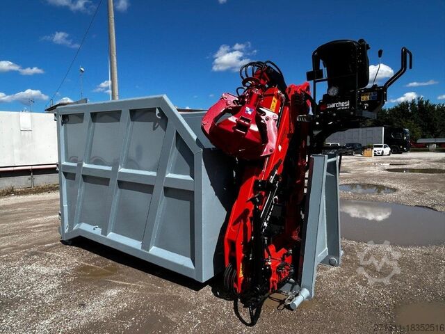 Roll-off container  CONTAINER NUOVO SCARRABILE A CIELO APERTO CON GRU