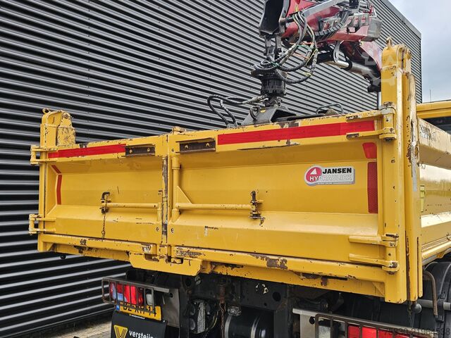 Tipper with crane MAN TGM 18.250 4x4 BB / CRANE + 3 SIDE TIPPER