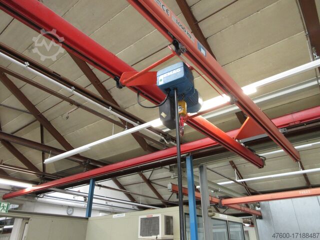 Kranhimmel Kran Hallenkran Kranbahn Demag Kranbahn KBK2 800KG 18x6m Zubehör Demag KBK 2 II KBK2 800Kg + Kettenzug