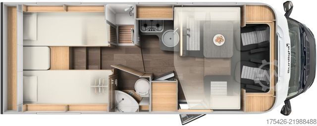 Semi-integrated camper SUNLIGHT Adventure T 68