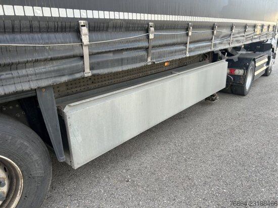 Open semitrailer with tarp SCHMITZ SCB S3T, VARIOS, LIFTACHSE,  EDSCHA-VERDECK