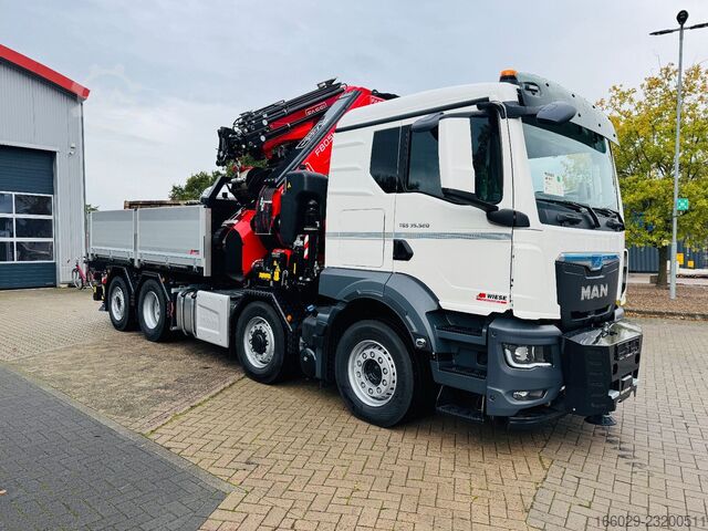 Schwerlast LKW/SZM MAN TGS 35.520 8x2 Hydrodrive 8x4, Fassi F805 techno