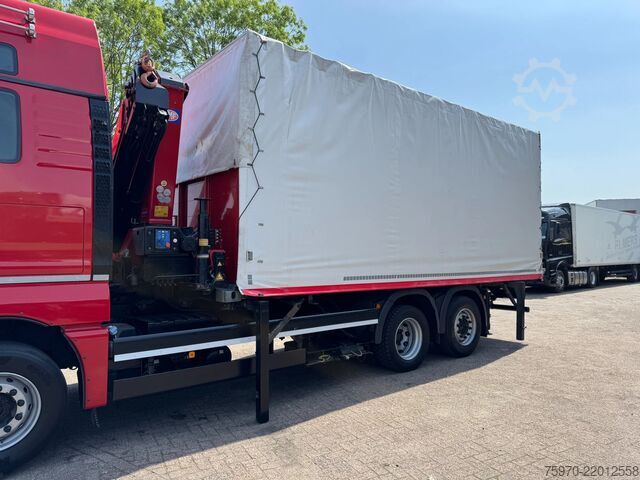 Crane truck MAN TGX 26.480 XXL 6X2 HMF 2620 CRANE + BDF BODY + ...