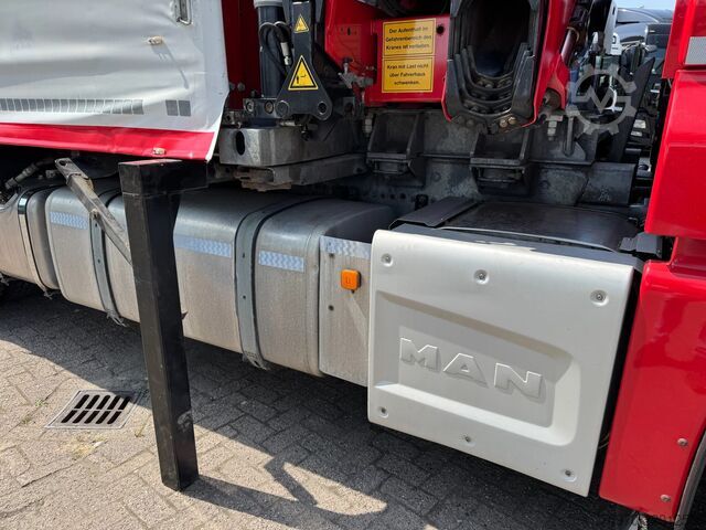 Crane truck MAN TGX 26.480 XXL 6X2 HMF 2620 CRANE + BDF BODY + ...