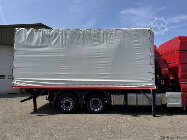 Crane truck MAN TGX 26.480 XXL 6X2 HMF 2620 CRANE + BDF BODY + ...