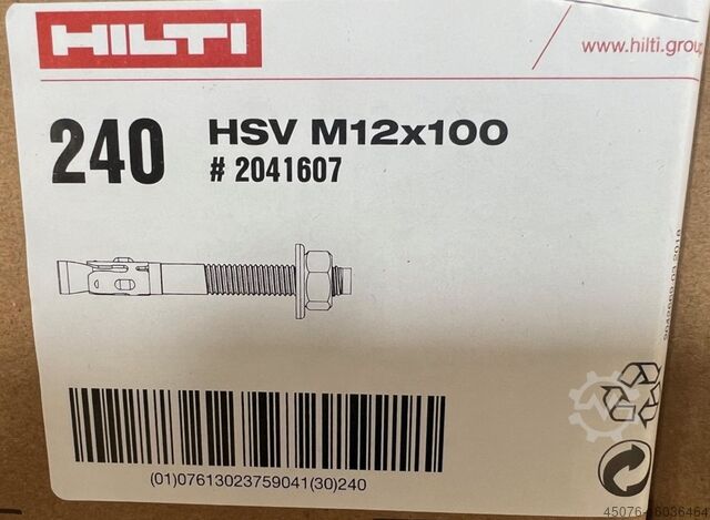 Bolt anchor 100,000 pieces Hilti HSV M12x100