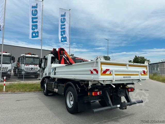 Tipper truck IVECO 120E280 Kipper/Kran/Palfinger/Funk/nur 32 tkm !