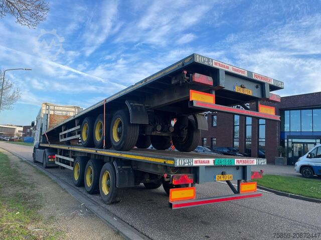 Plattformanhänger Haan OPL45 Heavy Duty / Rungen-Potholes /BPW / 2x Li...