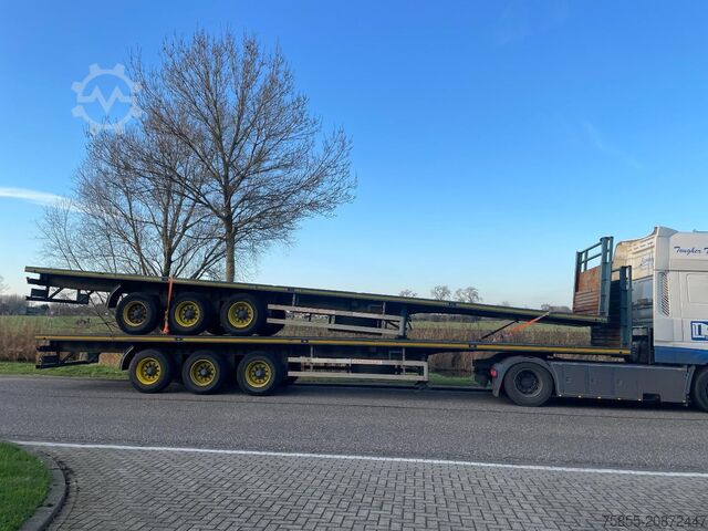 Plattformanhänger Haan OPL45 Heavy Duty / Rungen-Potholes /BPW / 2x Li...