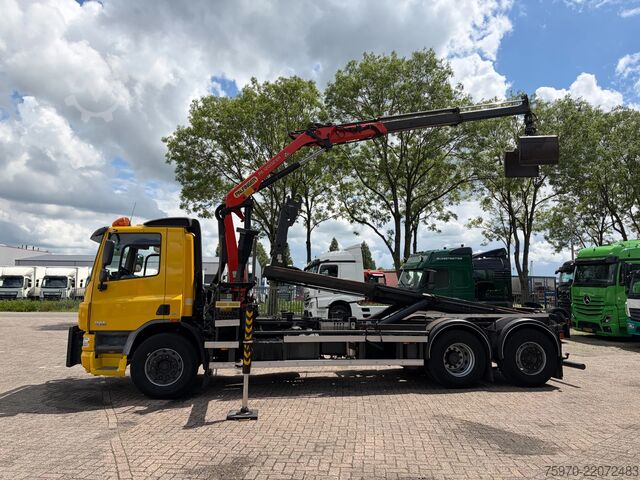 Crane truck DAF CF 75.250 PALFINGER CRANE + HOOKLIFT  143.037km