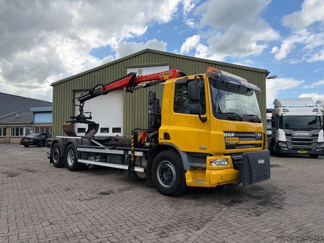 Crane truck DAF CF 75.250 PALFINGER CRANE + HOOKLIFT  143.037km