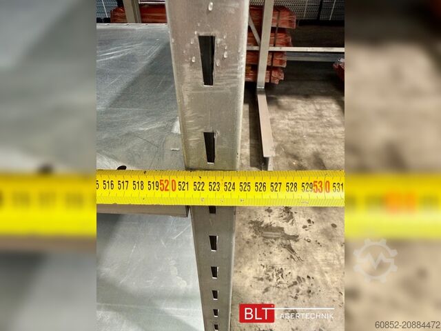 Cantilever rack 5,24 lfm Gebrauchtes STOW Fachbodenregal 300 cm hoch, 60 cm tief, 7 Lagerebenen