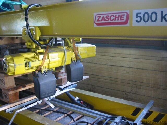 Slewing crane with double jib, 2 x 500 kg Zasche Sico-HF 500kg
