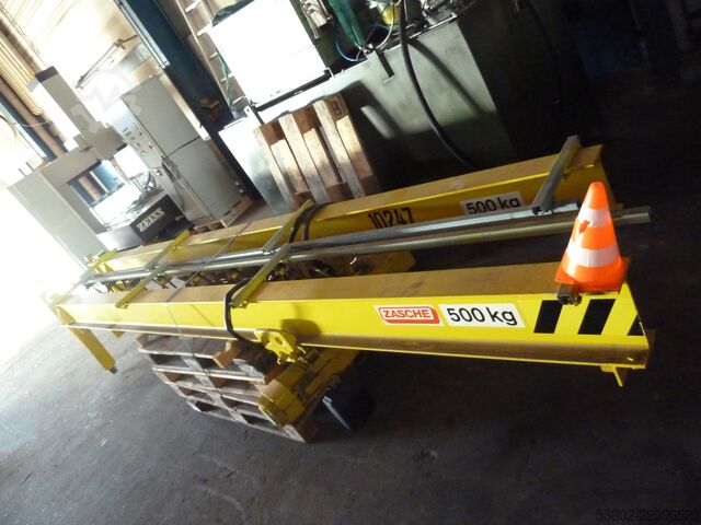 Slewing crane with double jib, 2 x 500 kg Zasche Sico-HF 500kg
