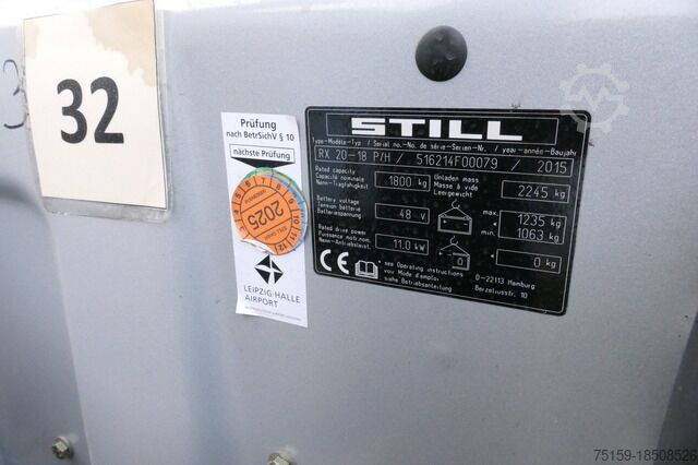 Frontstapler still RX 20-18P/H 4-RAD Lange Gabeln