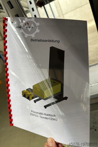 Hüdig + Rocholz Pneumatik Hubtisch Pneumax Pneumatik Hubtisch
