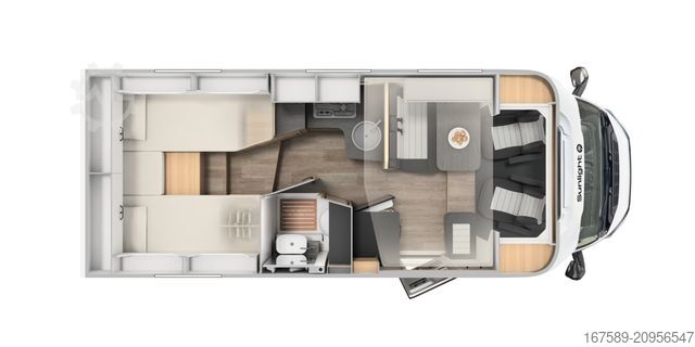 Semi-integrated camper SUNLIGHT T 67 S Adventure, Autom,Safety+ACC,Navi,AKTION