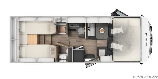 Integrated camper SUNLIGHT I 68 Adventure, Navi,RFK,TV,Sat,6E,190Ah,AKTION